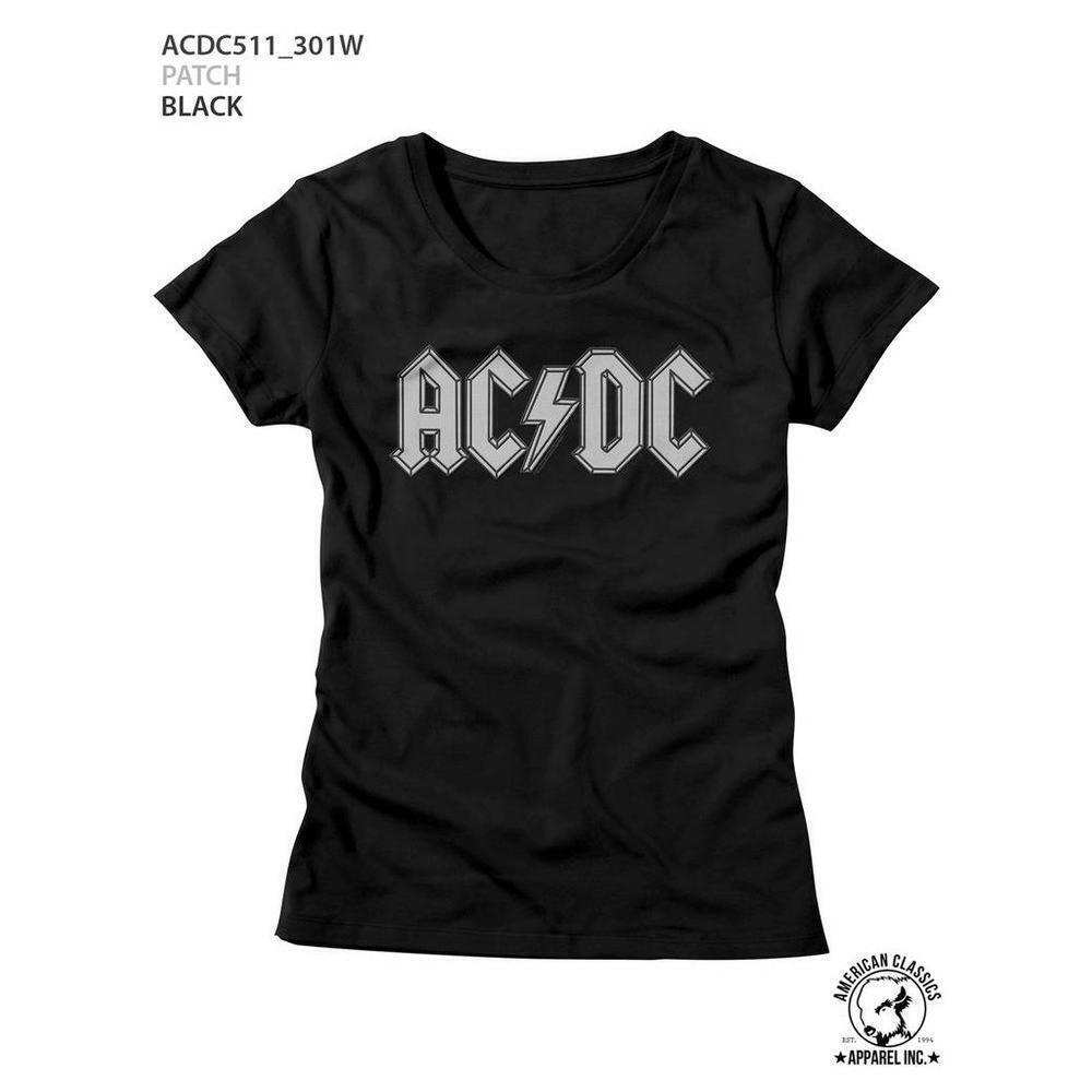 Acdc Patch Black Junior Womens T Shirt